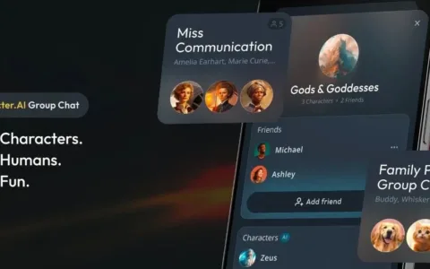 Character.AI 上线GroupChat，让1800万个机器人加入人类群聊
