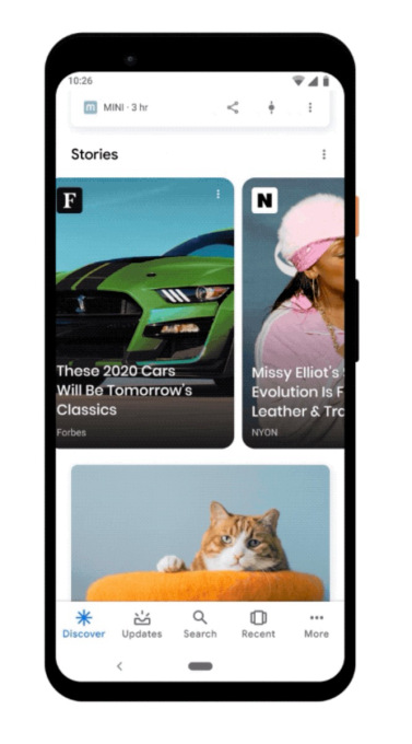 谷歌在iOS和Android版应用中加入Stories功能