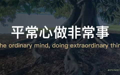 张一鸣：当下的力量