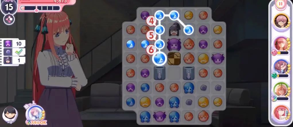 男性恋爱游戏什么鬼？三消手游《五等分の花嫁》日本畅销榜第22