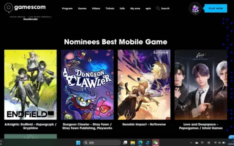 《恋与深空》获科隆游戏展最佳手游提名，创女性向游戏历史