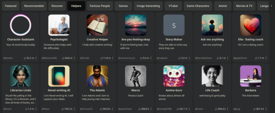 游戏动漫角色占76%，Character.ai成了当代网友的“梦中情聊”