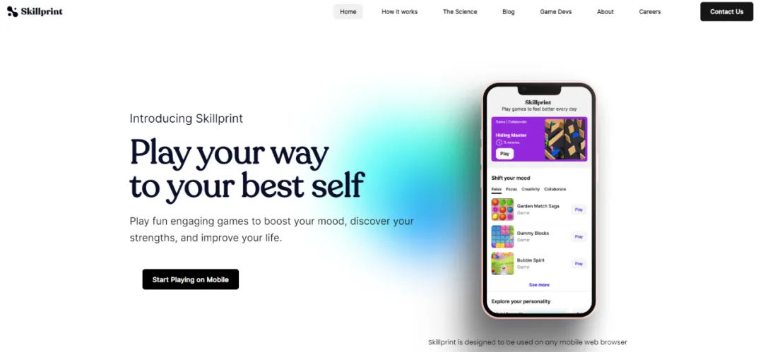 Skillprint：AI与超休闲游戏结合的“MBTI”，让游戏同时做到解压和认清自己两件事 |「游戏技术与游戏进化」集