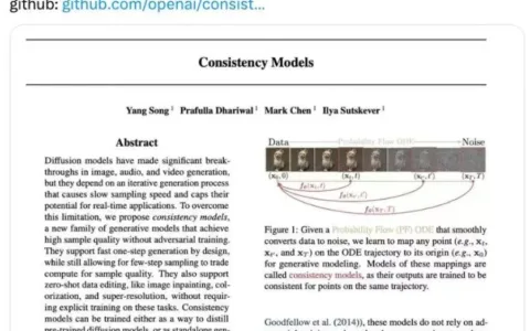OpenAI新生成模型开源炸场！比Diffusion更快更强，清华校友宋飏一作