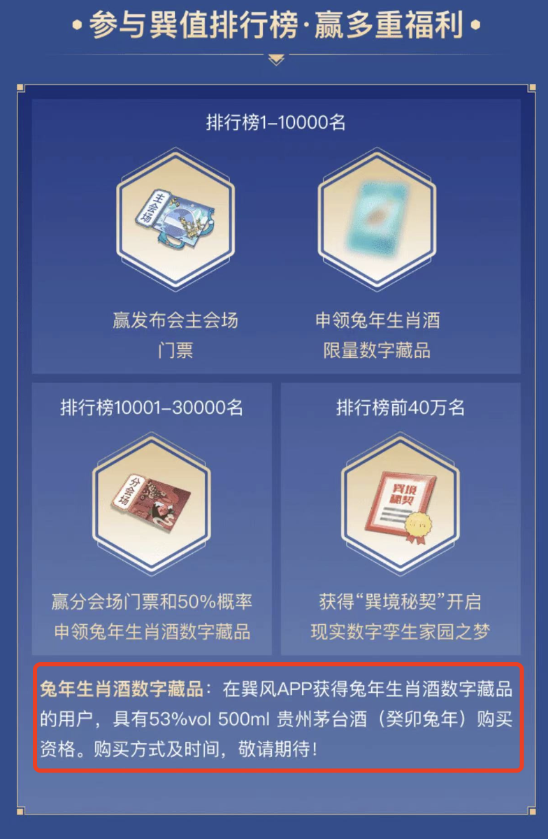 2023年第一天，网易+茅台的“元宇宙游戏”冲上了免费总榜第一