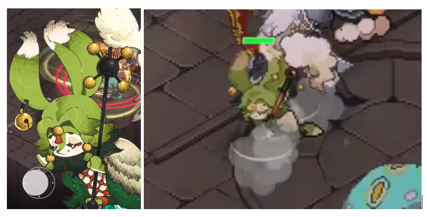 靠美术，如何将横屏地牢探险的游戏装进竖屏的手机里，《黑猫来自天空》是这么做的