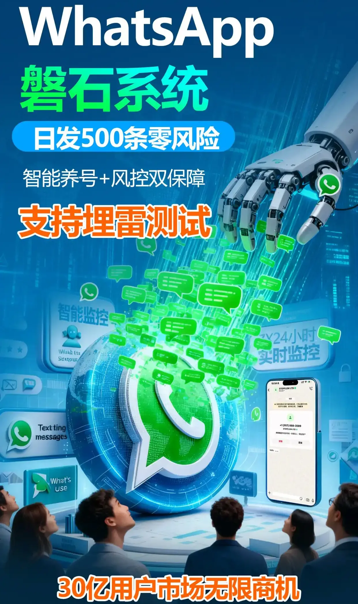 外贸人必备技能！全面测评WhatsApp磐石系统核心功能与应用场景，这些实用技巧让你事半功倍